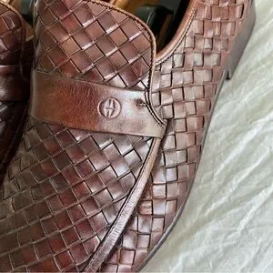 Magnanni | Shoes | Magnanni Mens Woven Leather Loafer 5 D  display picture 2